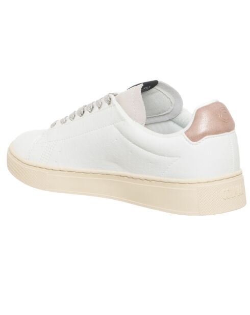 Sneakers en Cuir Louise blanc/gris/rose