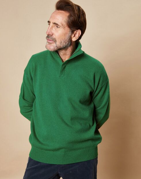 Pull 100% Laine d'Agneau Joshua chlorophylle
