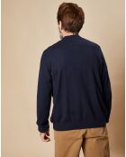 Pull en Coton & Laine Jakez marine