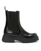 Boots en Cuir Justine noires