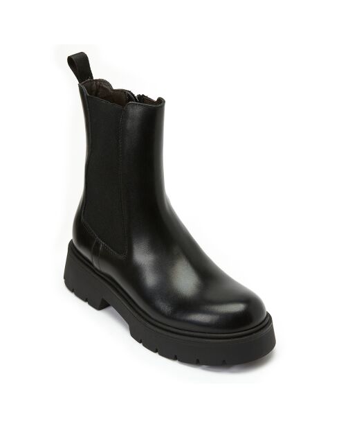 Stivali in pelle neri Justine