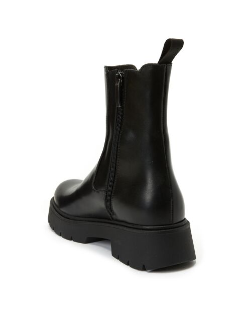 Stivali in pelle neri Justine