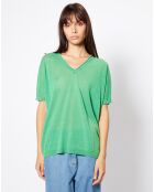 Pull en Lin & Coton Lelena vert