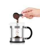 Cafetière à piston, 4 tasses Kenya gris chromé - 0.5L