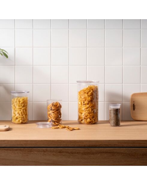 Barattolo trasparente Presso con coperchio ermetico - 2L