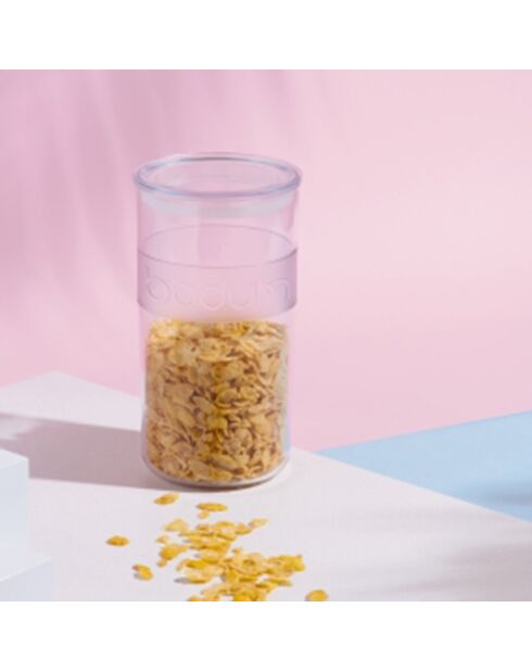 Bocal conservation avec couvercle hermétique Presso transparent - 2L