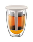 Verre double paroi avec filtre infuseur  Tea For One transparent - 0.35L