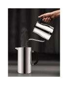 Cafetière à piston double paroi, 8 tasses Tribute Press gris brillant chromé - 1L