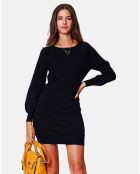 Robe en Cachemire mélangé Rosie noire