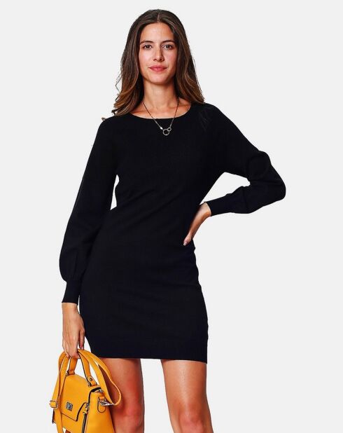 Robe en Cachemire mélangé Rosie noire