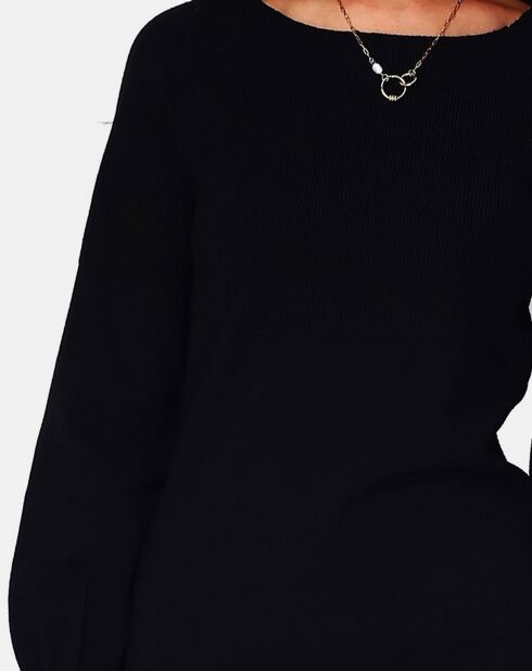 Robe en Cachemire mélangé Rosie noire