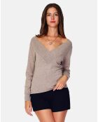 Pull en Cachemire & Soie mélangés Julia désert