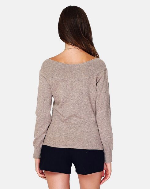 Pull en Cachemire & Soie mélangés Julia désert