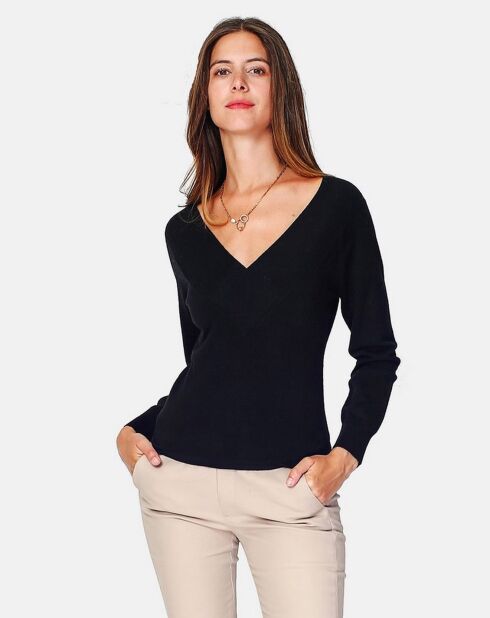 Pull en Cachemire & Soie mélangés Julia noir