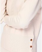 Pull en Cachemire 4 fils mélangé Agathe crème