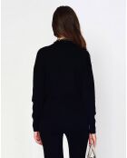 Pull en Cachemire 4 fils mélangé Agathe noir