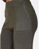 Pantalon en Cachemire 4 fils mélangé Zoé kaki