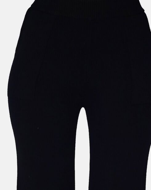 Pantalon en Cachemire 4 fils mélangé Zoé noir