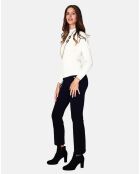 Pull en Cachemire 3 fils mélangé Nina naturel