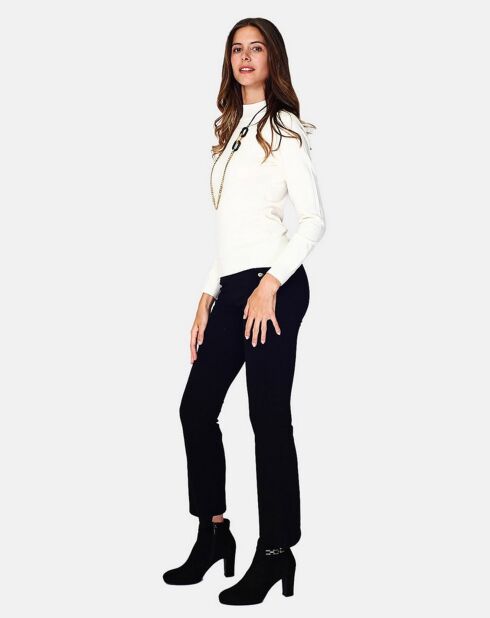 Pull en Cachemire 3 fils mélangé Nina naturel