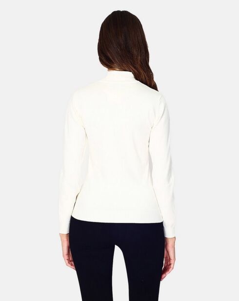 Pull en Cachemire 3 fils mélangé Nina naturel