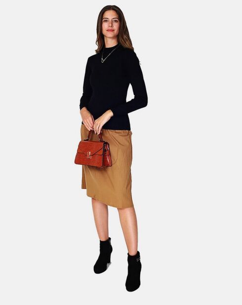 Pull en Cachemire 3 fils mélangé Nina noir