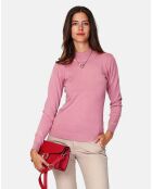 Pull en Cachemire 3 fils mélangé Nina princesse rose