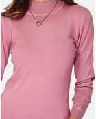Pull en Cachemire 3 fils mélangé Nina princesse rose