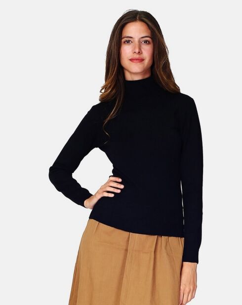 Pull en Cachemire 3 fils mélangé Juliette noir