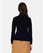 Pull en Cachemire 3 fils mélangé Juliette noir