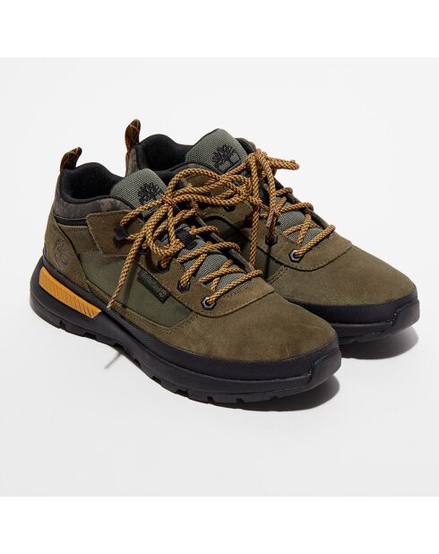 Chaussures de marche en Cuir Field Trekker vertes