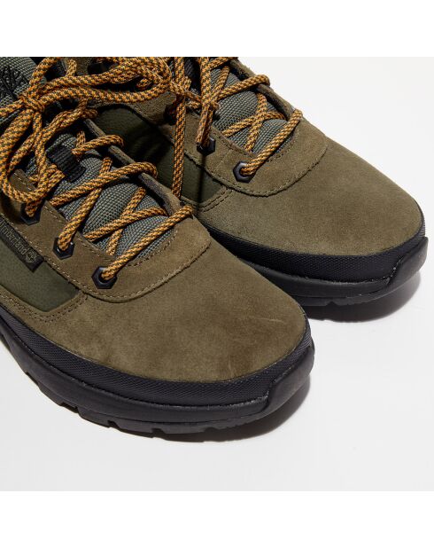 Chaussures de marche en Cuir Field Trekker vertes