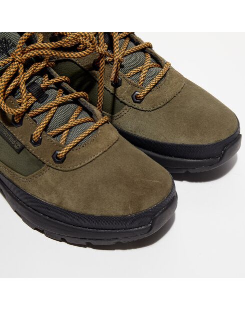 Chaussures de marche en Cuir Field Trekker vertes