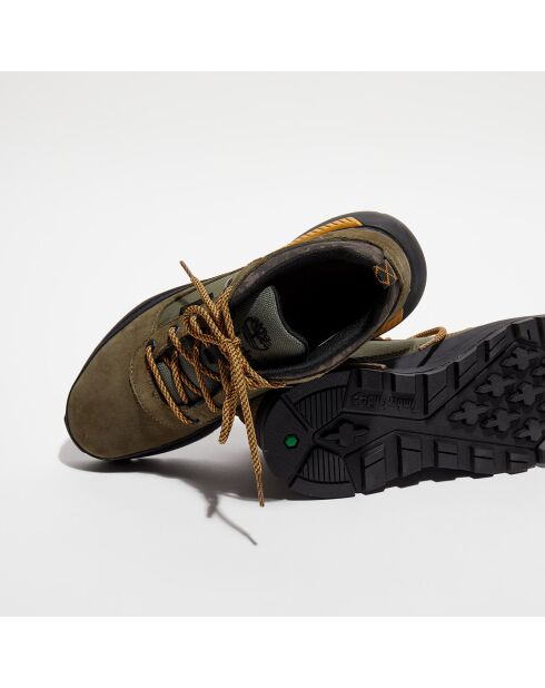 Chaussures de marche en Cuir Field Trekker vertes