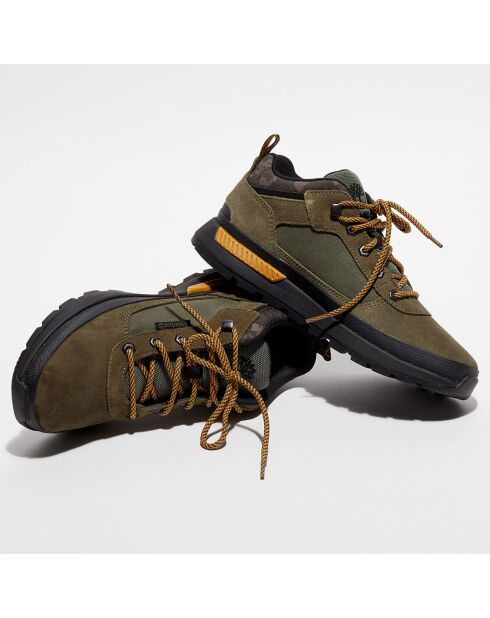 Chaussures de marche en Cuir Field Trekker vertes