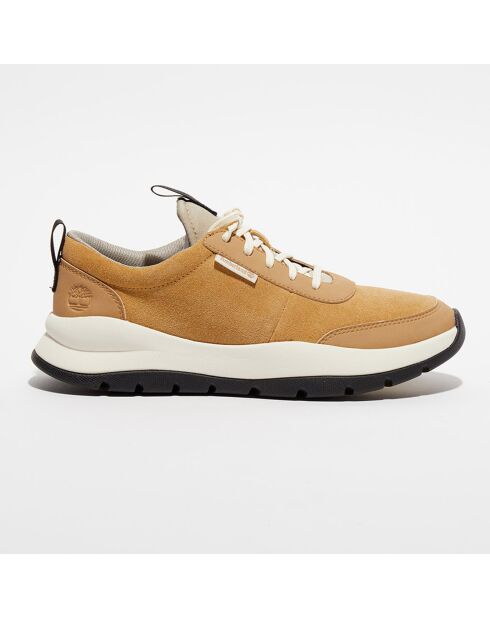 Baskets en Velours de Cuir Boroughs beiges