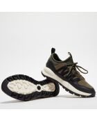 Baskets en Velours de Cuir Boroughs vertes