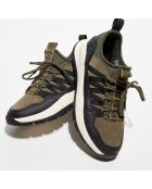 Baskets en Velours de Cuir Boroughs vertes