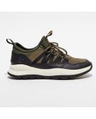 Baskets en Velours de Cuir Boroughs vertes
