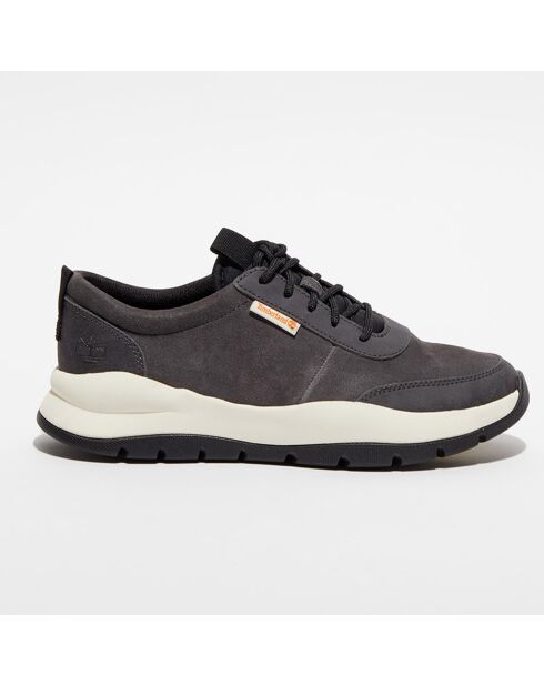 Baskets en Velours de Cuir Boroughs anthracite