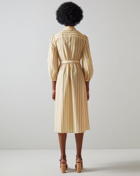 Aarons jurk crème/geel