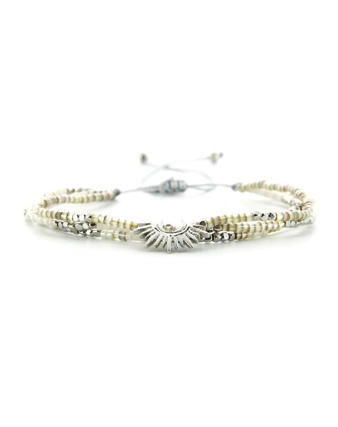 Bracelet Silver Nude Saly Perle de Miyuki argenté