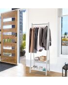 Portant delia blanc - 180x66x39 cm
