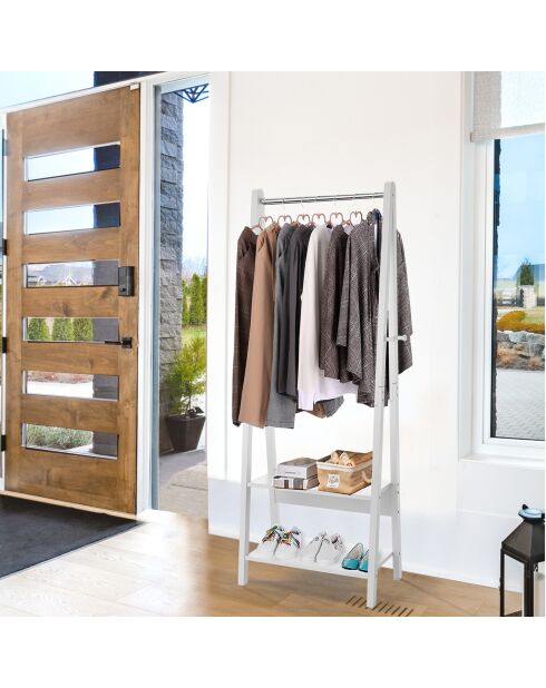 Portant delia blanc - 180x66x39 cm