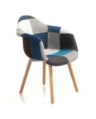 Fauteuil new kaleidos-i bleu - 83x62x62 cm