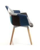 Fauteuil new kaleidos-i bleu - 83x62x62 cm