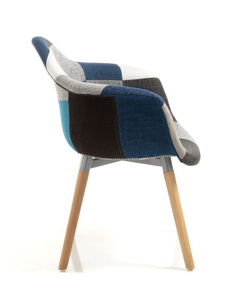 Fauteuil new kaleidos-i bleu - 83x62x62 cm