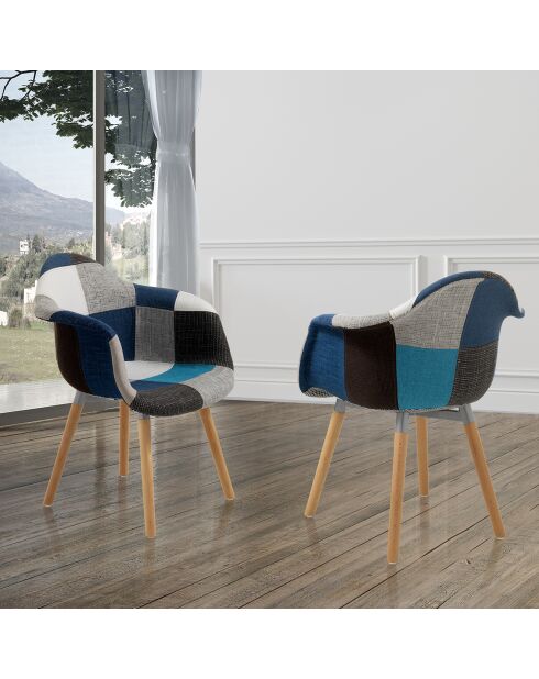 Fauteuil new kaleidos-i bleu - 83x62x62 cm