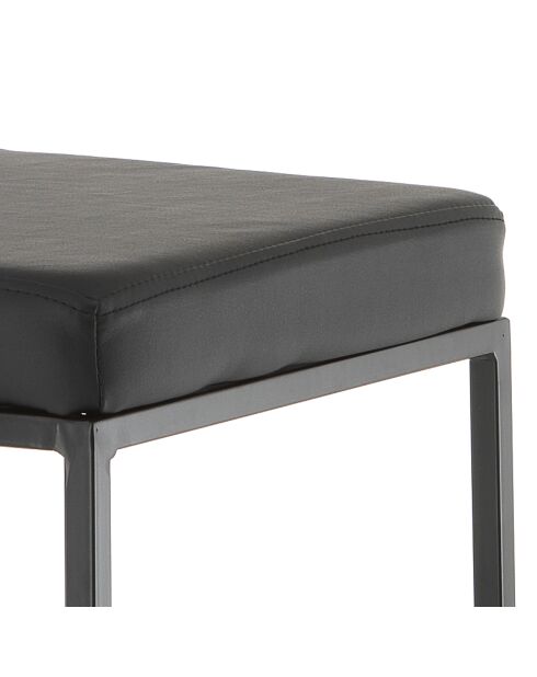 2 Tabourets de bar dodo noirs - 88x41x41 cm