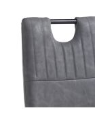 4 Chaises axandra gris foncé - 97x44x50 cm